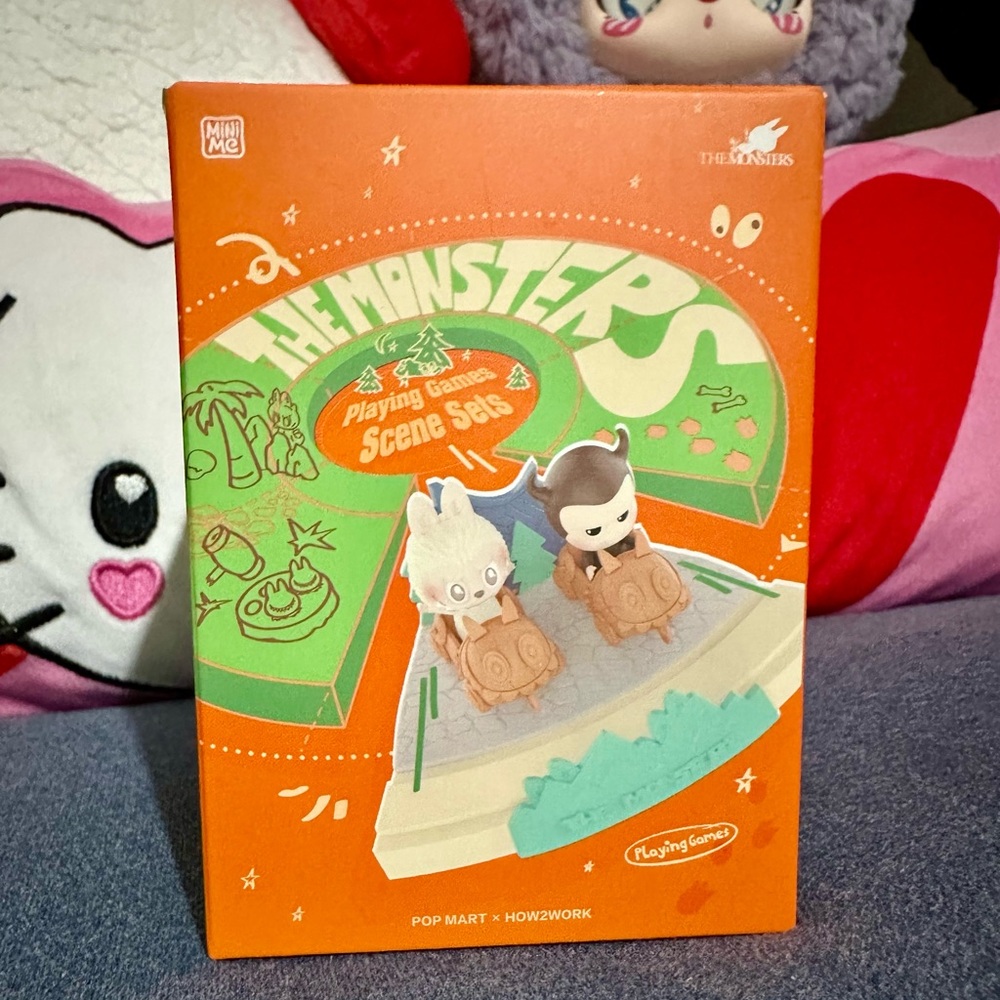 The Monsters Playing Games Scene Set